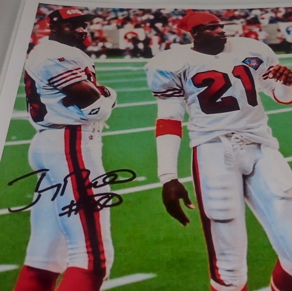 SAN FRANCISCO 49ERS 8.5x11 GLOSSY🏈POSTER JERRY RICE🌟& PRIME DEION🌟 SANDERS!🔥 - Picture 11 of 13